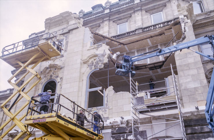Film set construction, Budapest History Museum